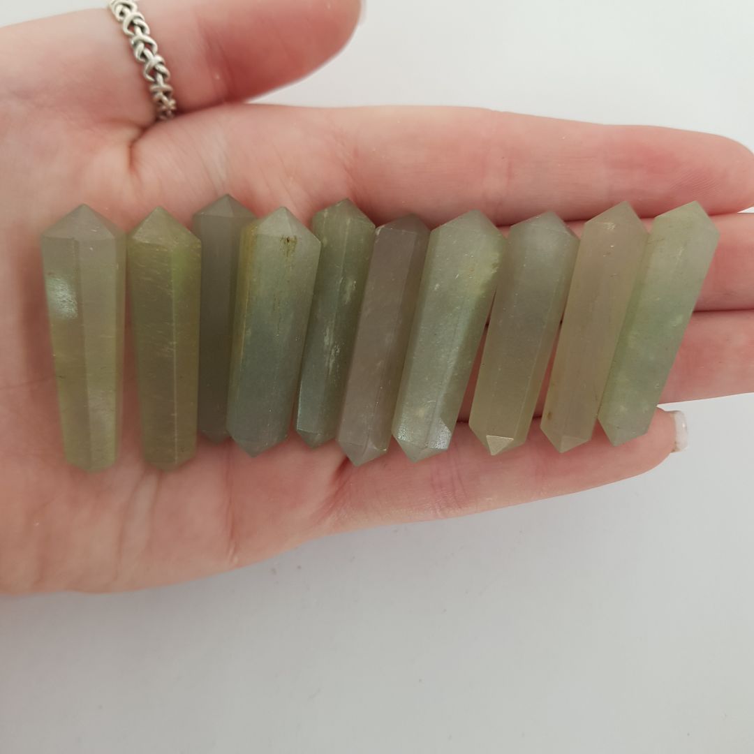 Green Aventurine DT Wand Mini - 10pc Green Aventurine DT Wand Mini - 10pc